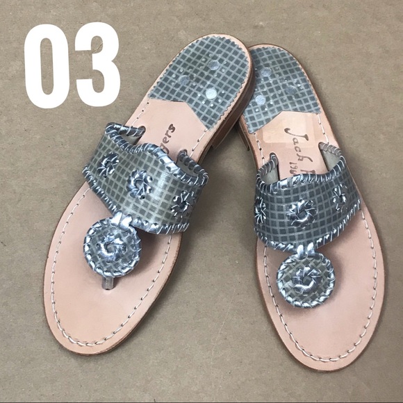 Jack Roger Leather Thong Sandals Whipstitch Hampton - Picture 5 of 14